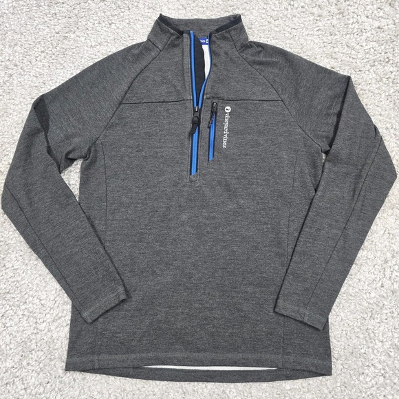 Vineyard Vines Sweater Mens XS Gray Performance 1/4 Zip Long‎ Sleeve Pullover - Picture 1 of 11